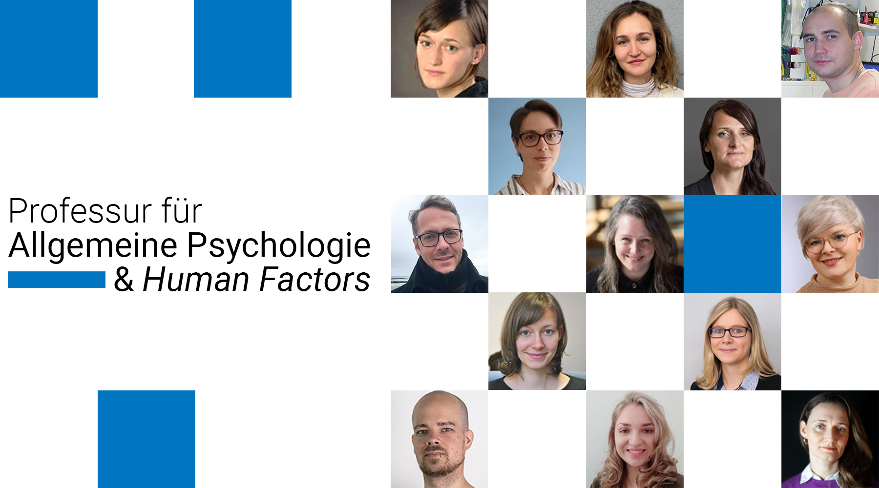 Banner der Professur Allgemeine Psychologie und Human Factors